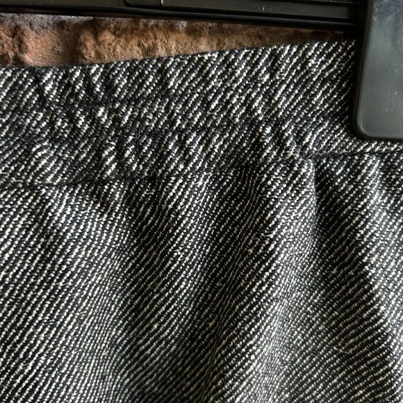 Akris Punto Marla Black Diagonal Tweed Wool Silk Pants Size 6 NWT - Picture 7 of 11